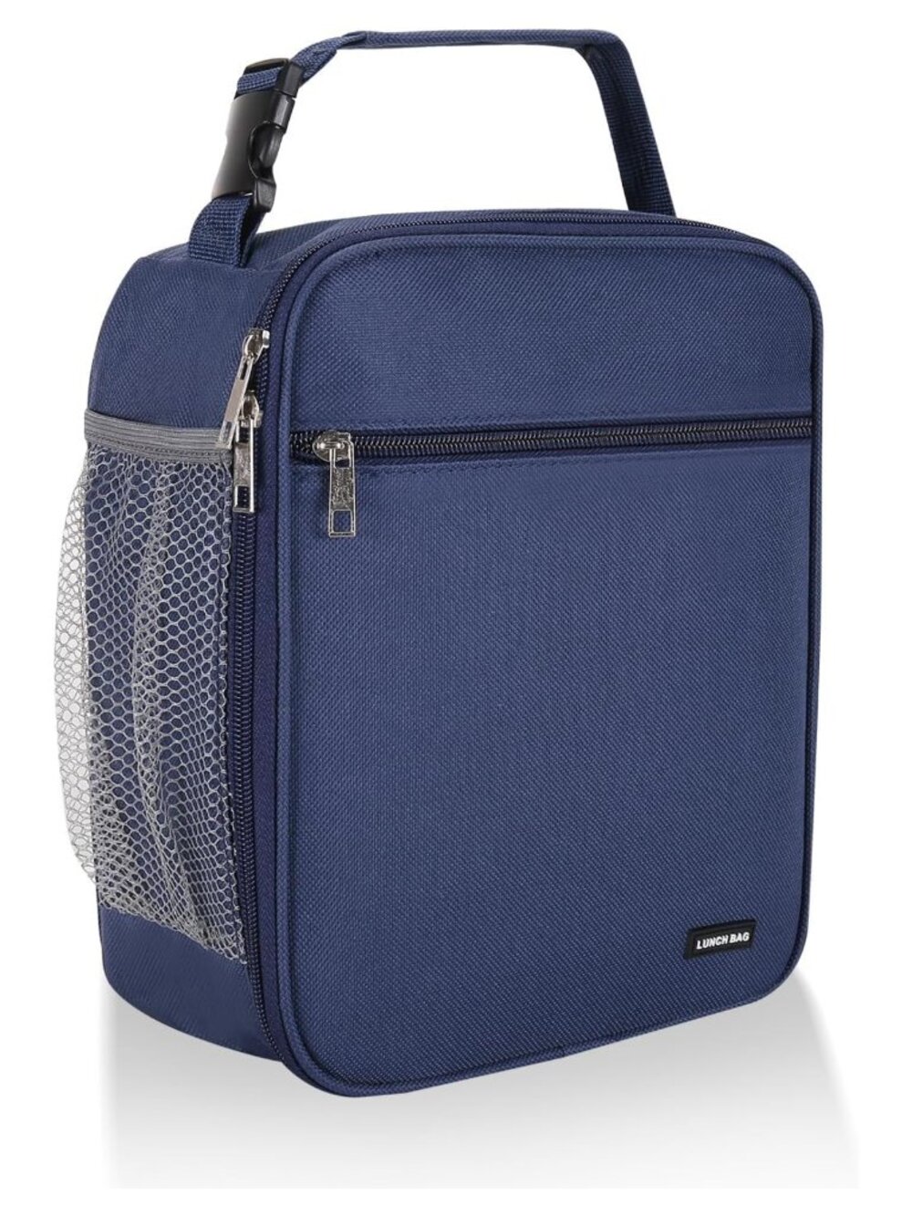 Insulated Lunch Bag Polyester Zipper Lightweight Large Capacity Work Travel